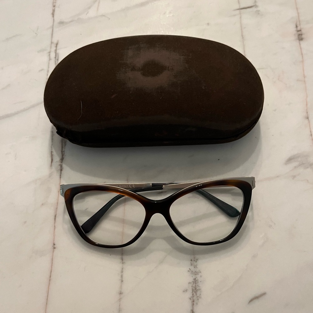 Tom Ford Brown Glasses with Protective Case